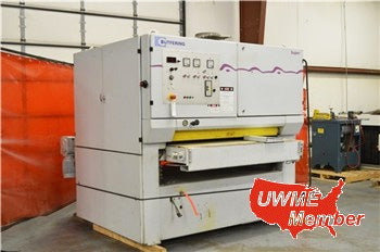Used Three Head Wide Belt Sander - Butfering Optimat 313 MRL- Photo 3