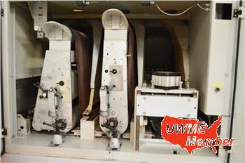 Used Three Head Wide Belt Sander - Butfering Optimat 313 MRL- Photo 8