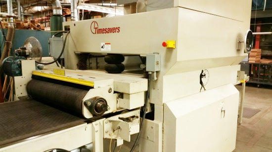 Used Three Head Wide Belt Sander - Timesavers Model - 243-61CBT - Photo 2