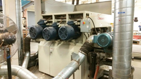 Used Three Head Wide Belt Sander - Timesavers Model - 243-61CBT - Photo 5