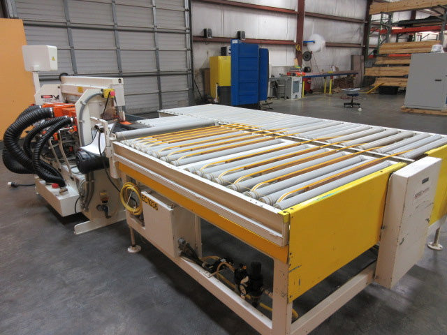 Used Voorwood A125F Shape and Sand Machine with Doucet BY-30-60-T6-30-108G Return Conveyor- Photo 11